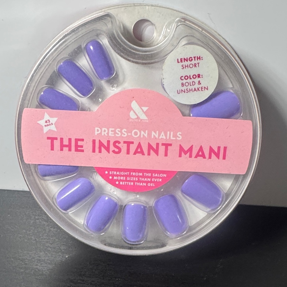 Vibrant Purple Press-On Nails
